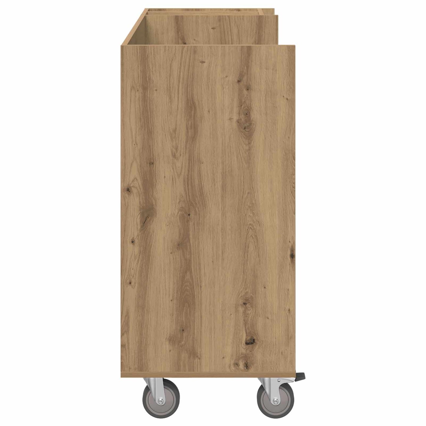 Golf Skab med hjul Ensfarvet Artisan Egetræ 120 x 45 x 98 cm