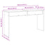Keyboard Stand Beton Grå 120 x 32 x 64 cm Konstrueret træ