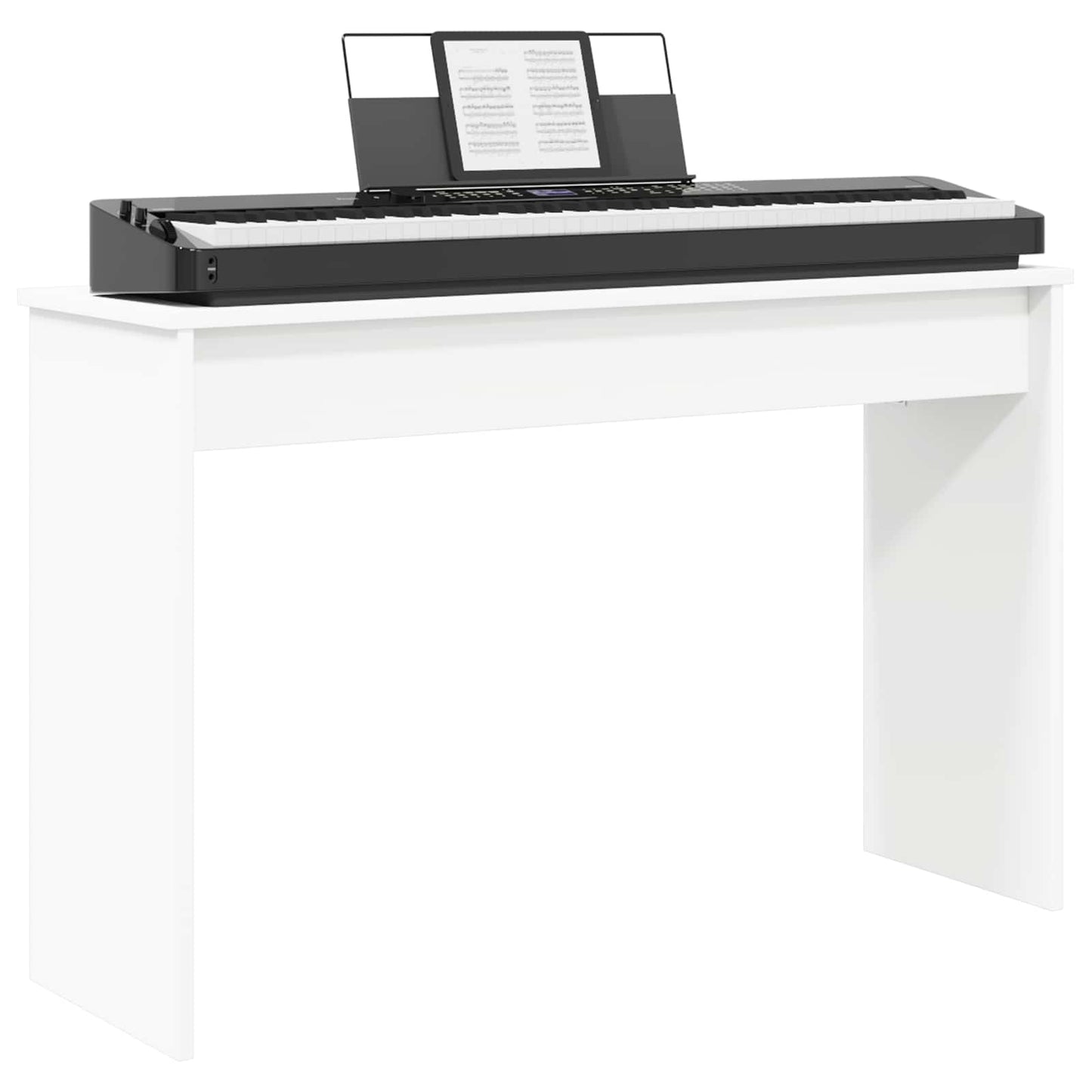 Keyboard Stand Hvid 100 x 32 x 64 cm Konstrueret træ
