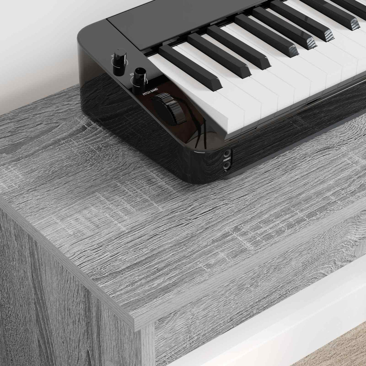 Keyboard Stand Grå Sonoma 100 x 32 x 64 cm Konstrueret træ