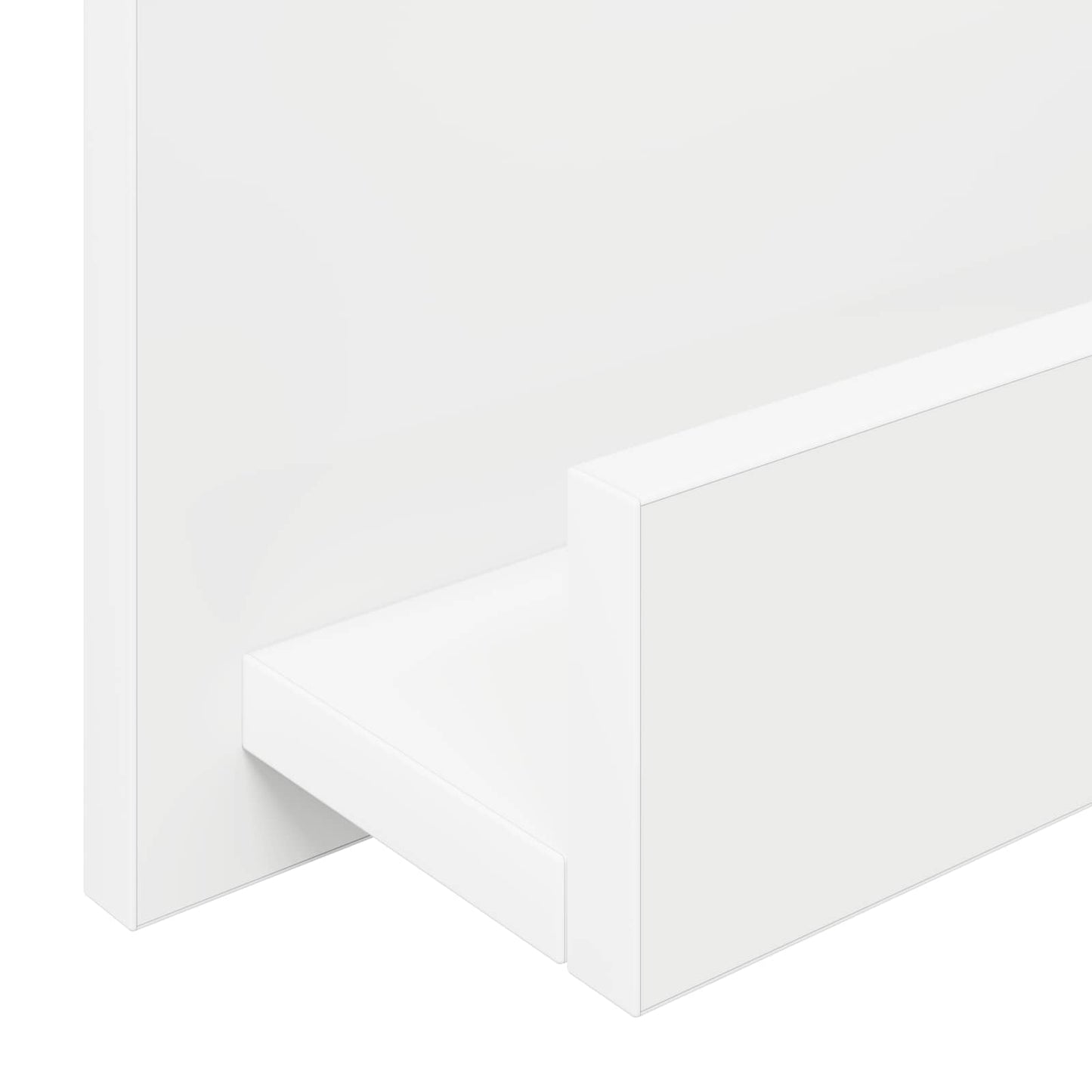 Magasin Rack med hylde Hvid 51 x 11 x 102 cm Konstrueret træ