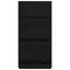 Magasin Rack med hylde Sort eg 51 x 11 x 102 cm Konstrueret træ
