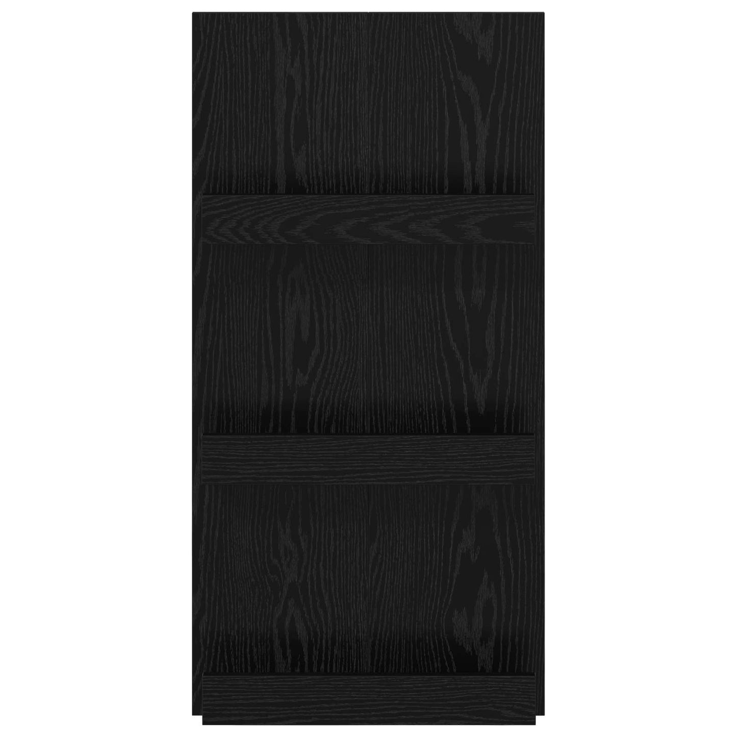 Magasin Rack med hylde Sort eg 51 x 11 x 102 cm Konstrueret træ