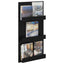 Magasin Rack med hylde Sort eg 51 x 11 x 102 cm Konstrueret træ