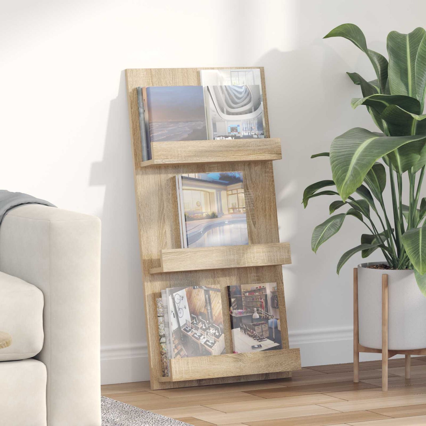 Magasin Rack Sonoma eg 51 x 11 x 102 cm Konstrueret træ
