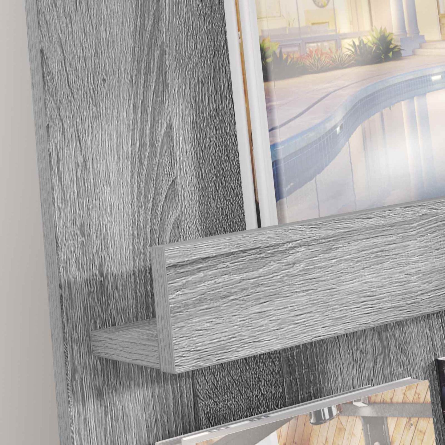 Magasin Rack Grå Sonoma 51 x 11 x 102 cm Konstrueret træ