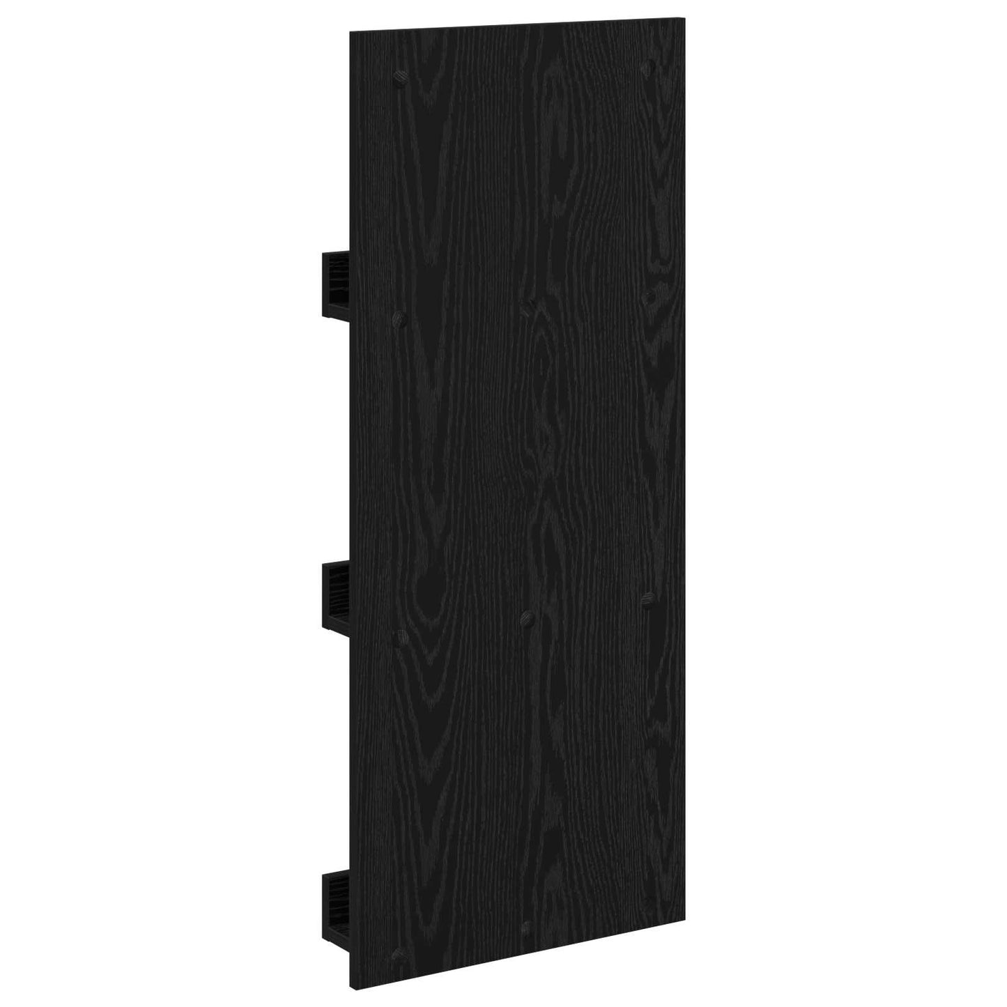 Magasin Rack med hylde Sort eg 43 x 11 x 102 cm Konstrueret træ
