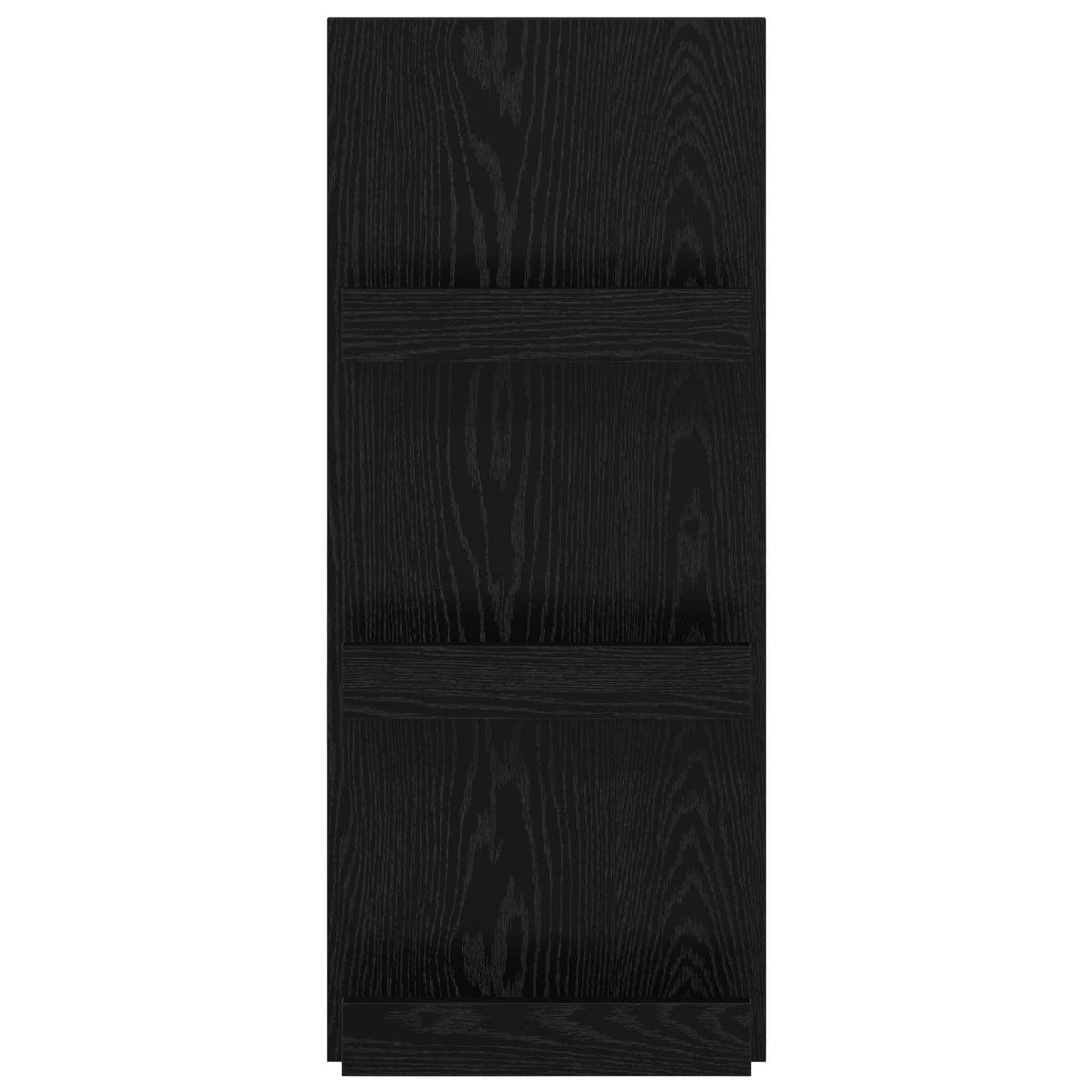 Magasin Rack med hylde Sort eg 43 x 11 x 102 cm Konstrueret træ