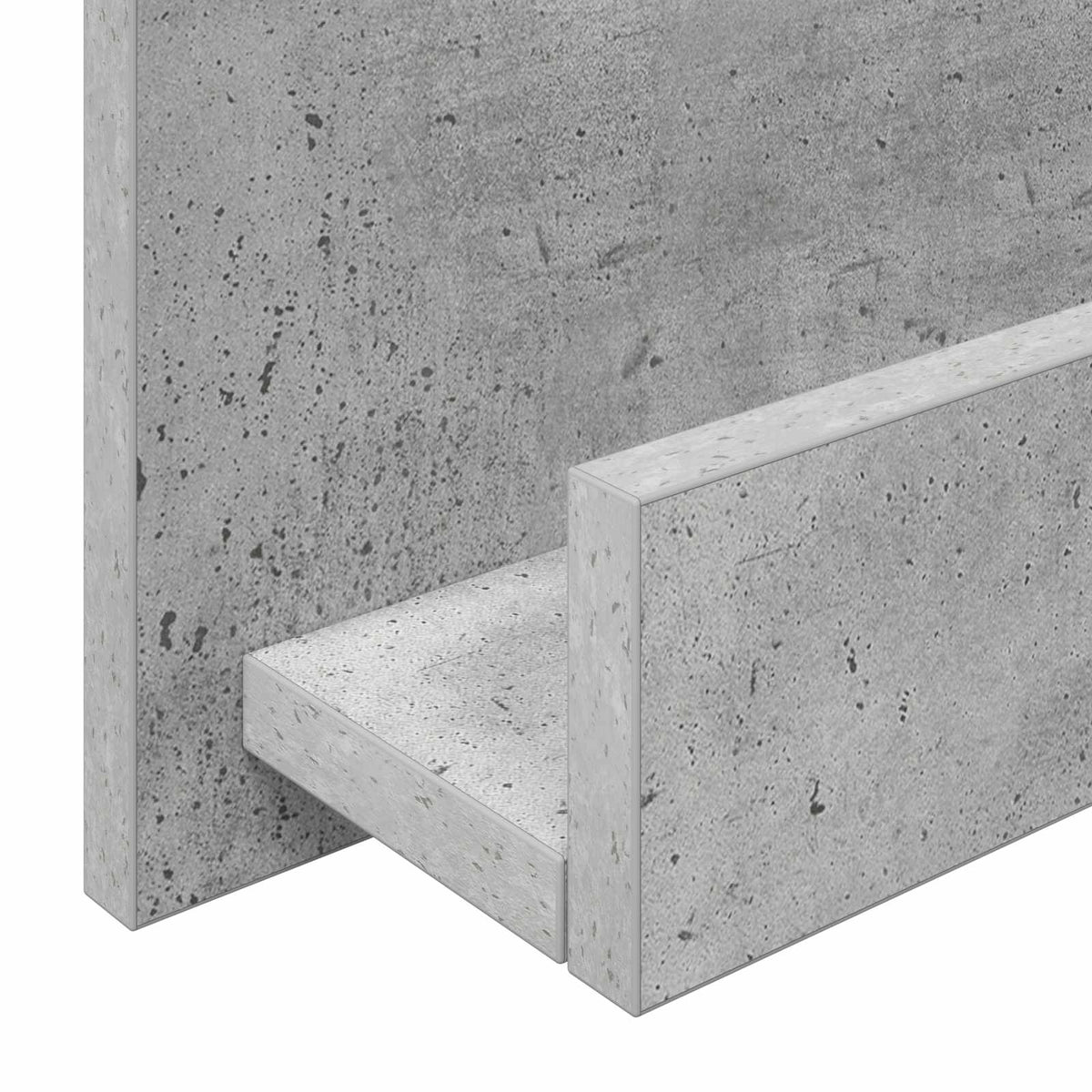 Magasin Rack Beton Grå 43 x 11 x 102 cm Konstrueret træ