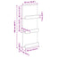 Magasin Rack Artisan Egetræ 43 x 11 x 102 cm Konstrueret træ