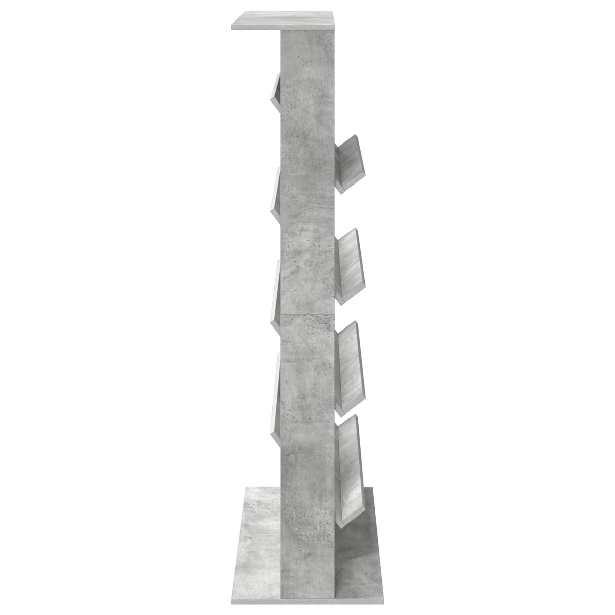 Magasin Rack Beton Grå 70 x 41 x 156 cm Konstrueret træ