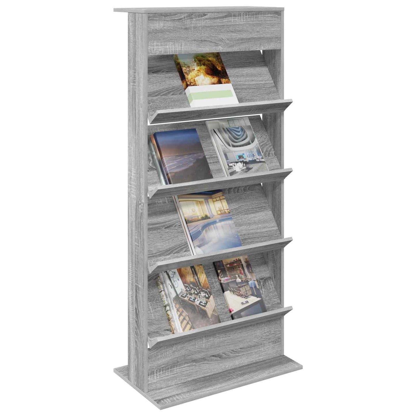 Magasin Rack Grå Sonoma 70 x 41 x 156 cm Konstrueret træ