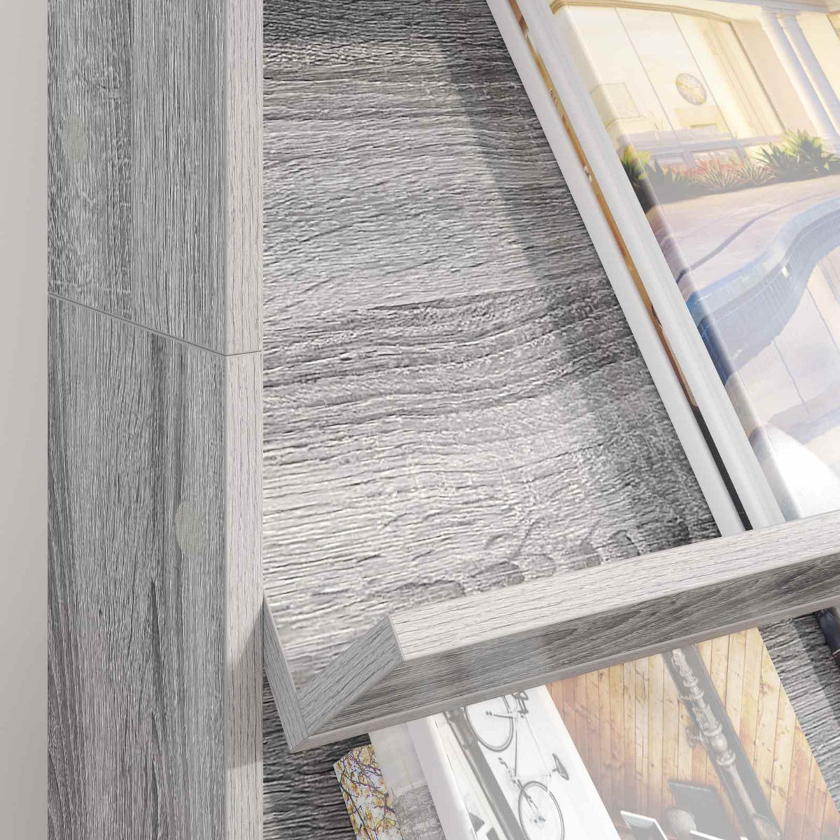 Magasin Rack Grå Sonoma 70 x 41 x 126 cm Konstrueret træ