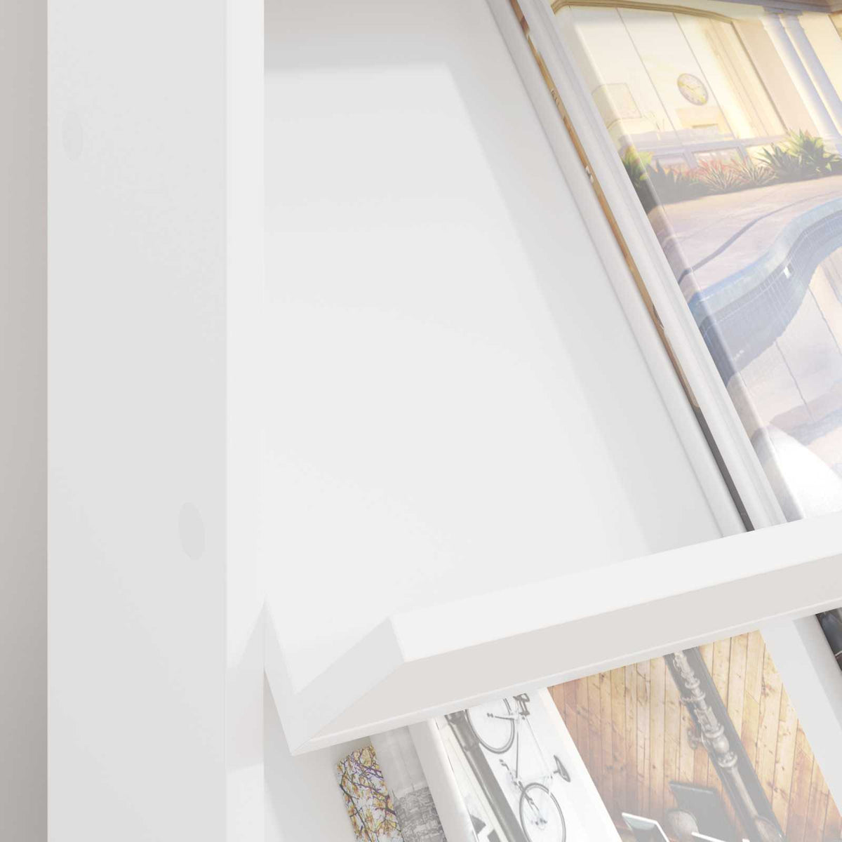 Magasin Rack Hvid 70 x 41 x 96 cm Konstrueret træ