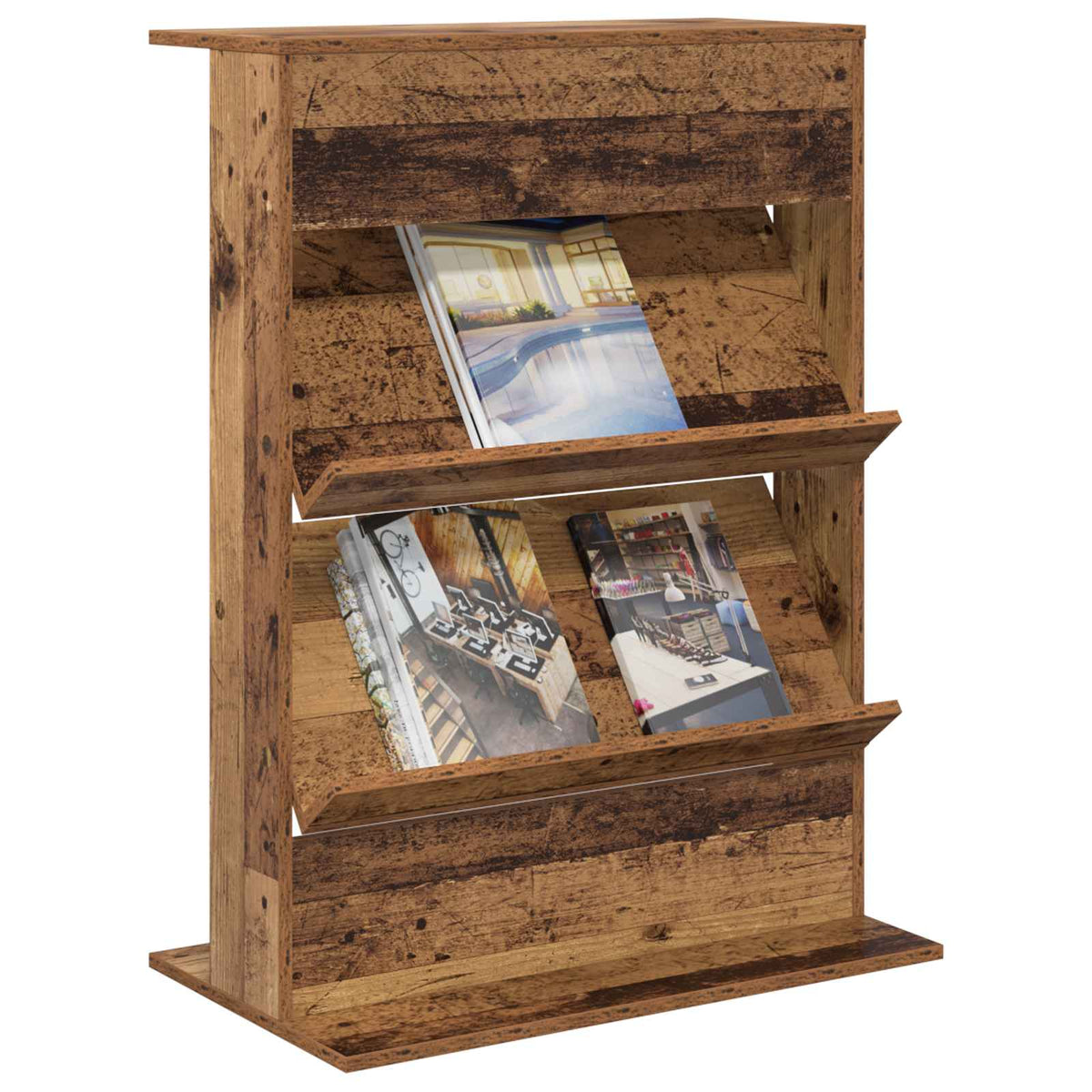 Magasin Rack Gammelt træ 70 x 41 x 96 cm Konstrueret træ