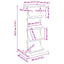 Magasin Rack Røget eg 68 x 40 x 123.5 cm Konstrueret træ