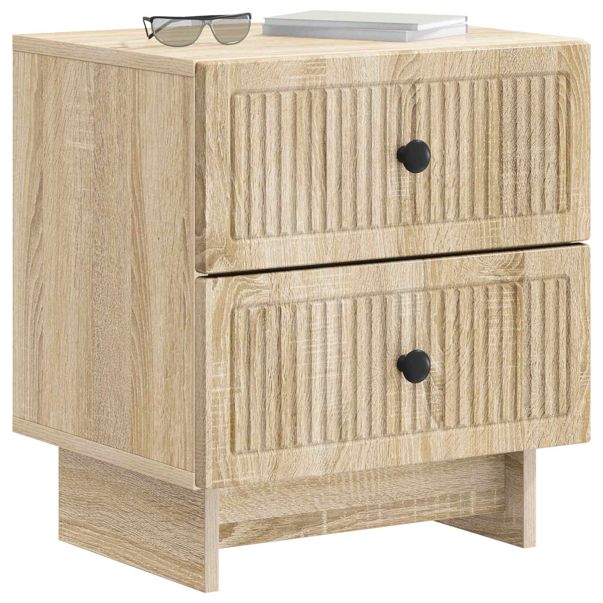Natskab 2 stk. Sonoma-eg 43 x 34,5 x 47,5 cm Konstrueret træ