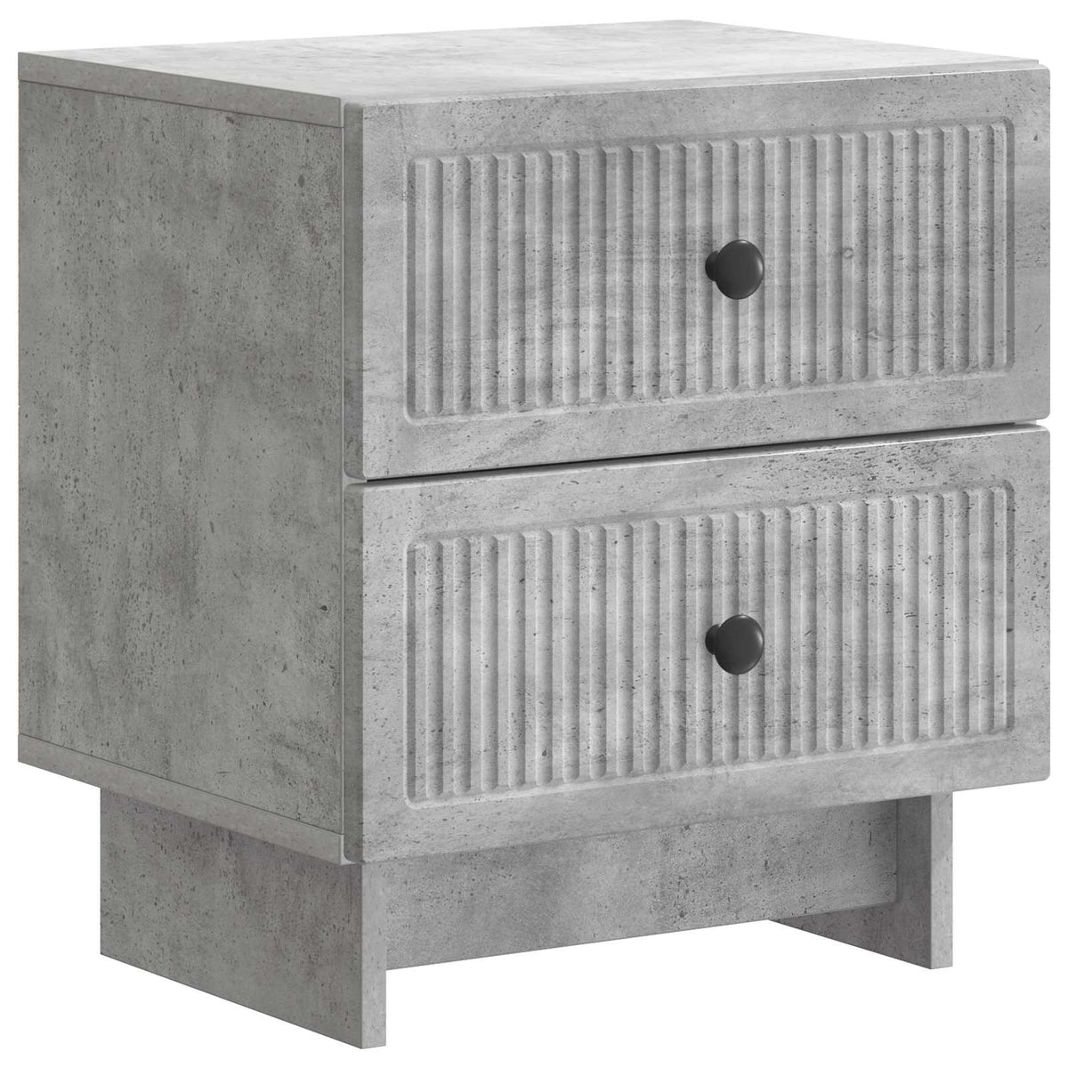 Natskab 2 stk. Betongrå 43 x 34,5 x 47,5 cm Konstrueret træ