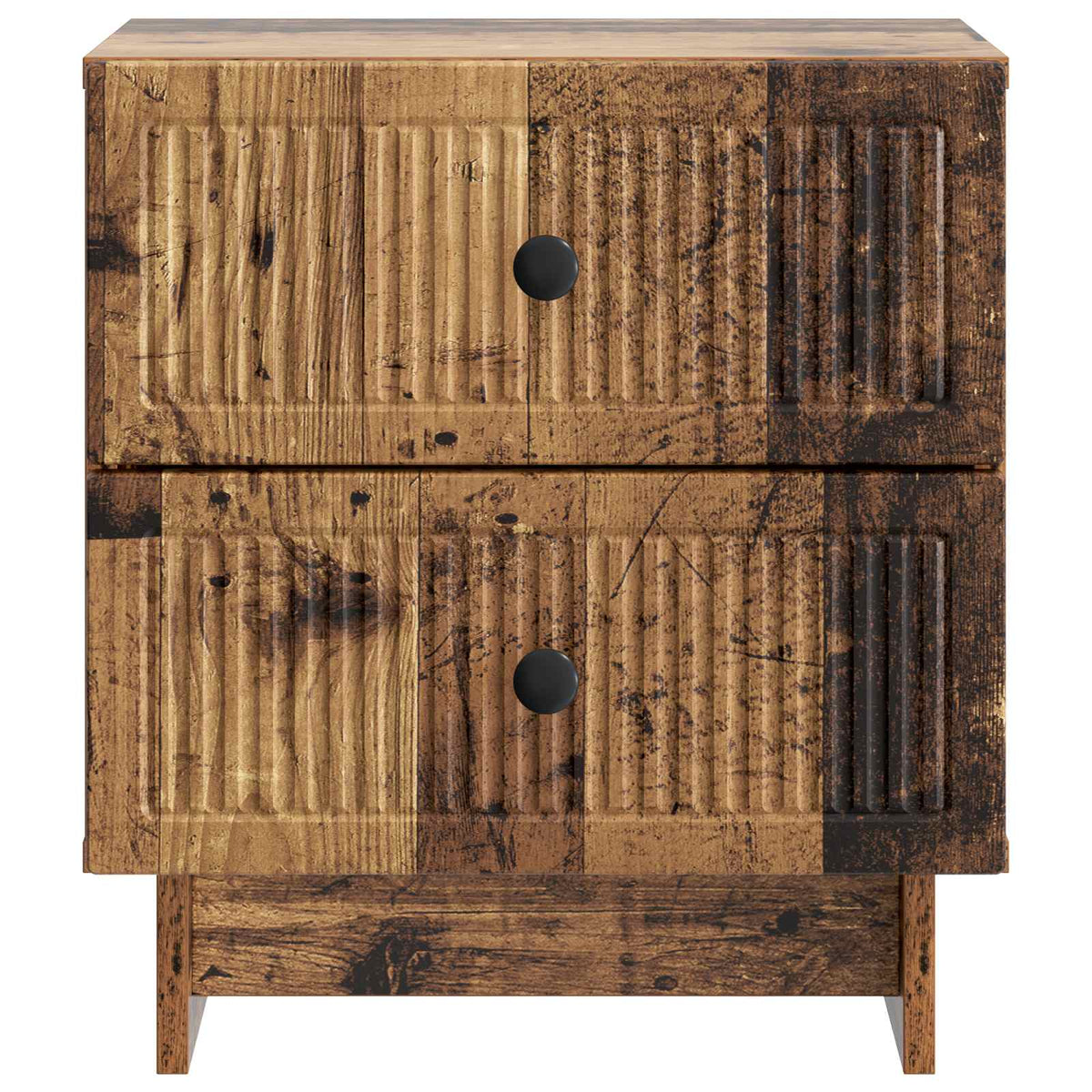 Natskab 2 stk. Gammelt træ 43 x 34,5 x 47,5 cm Konstrueret træ
