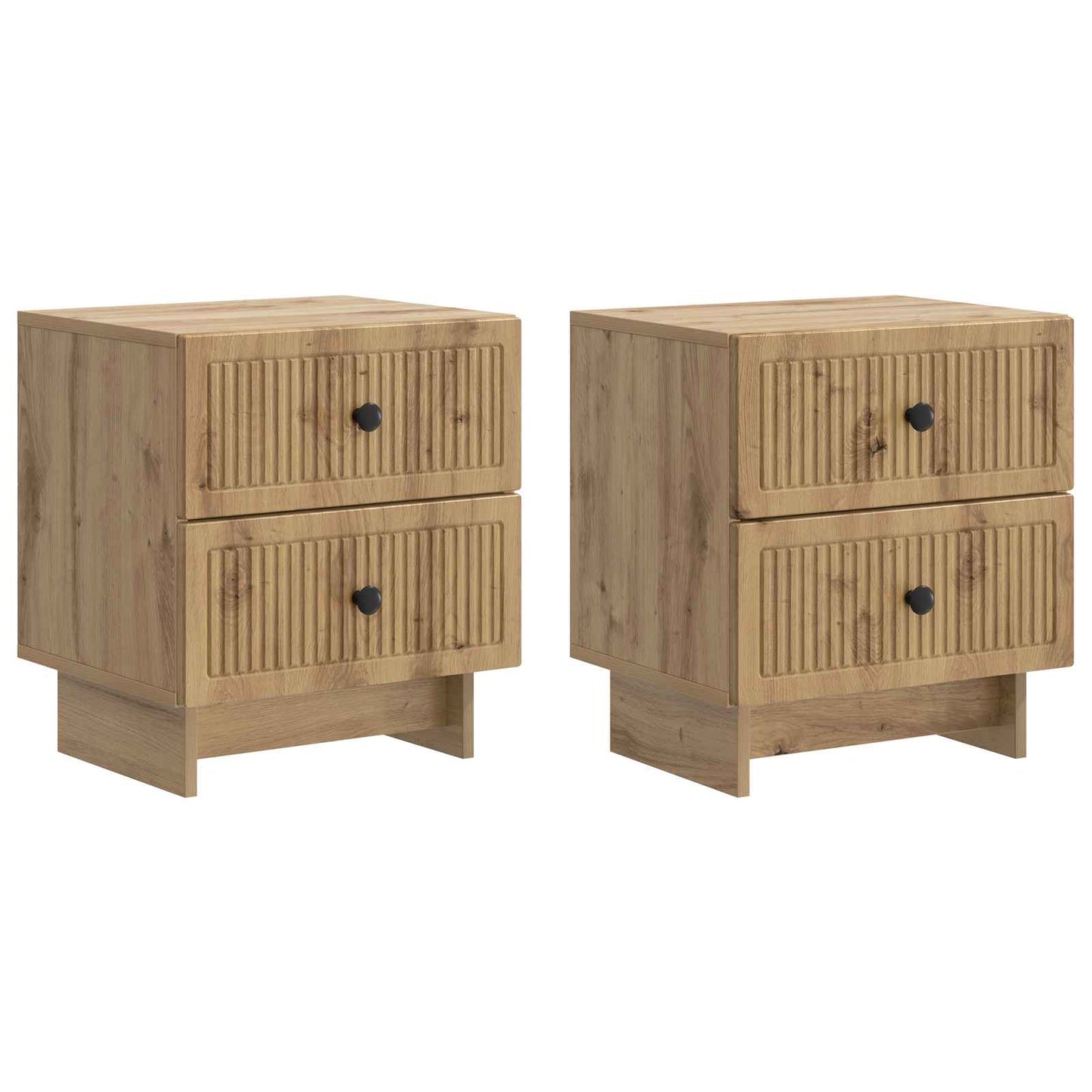 Natskab 2 stk. Artisan-eg 43 x 34,5 x 47,5 cm Konstrueret træ
