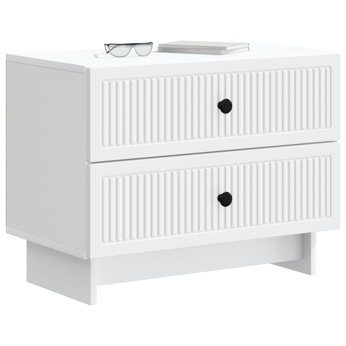 Natskab med skuffe Hvid 62 x 34,5 x 47,5 cm Konstrueret træ