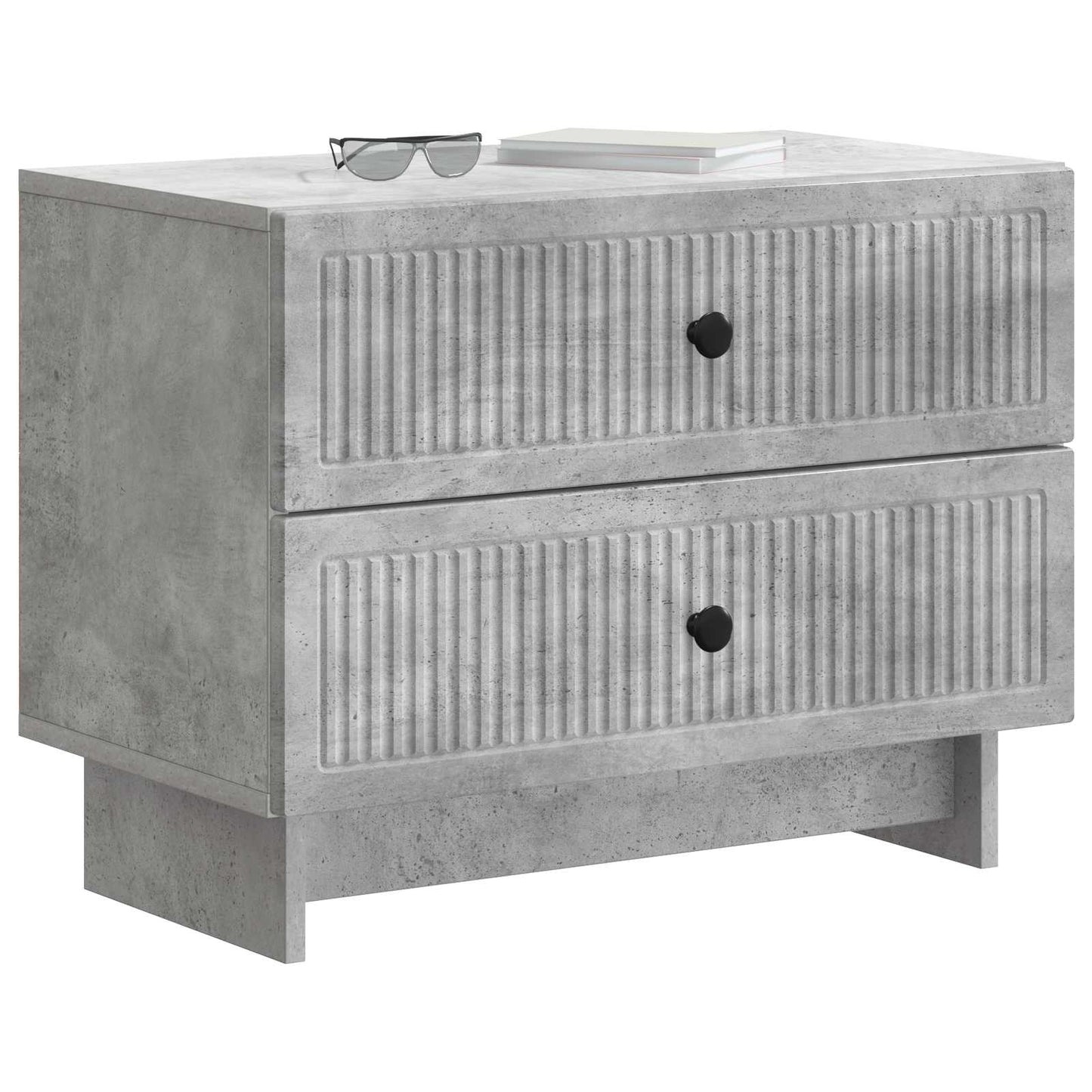 Natskab Betongrå 62 x 34,5 x 47,5 cm Konstrueret træ