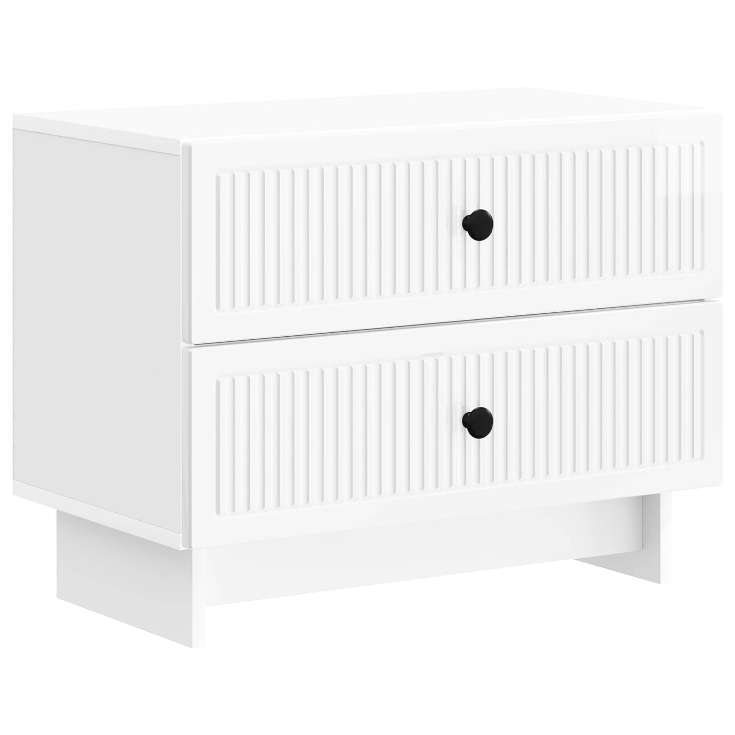 Natskab Hvid højglans 62 x 34,5 x 47,5 cm Konstrueret træ