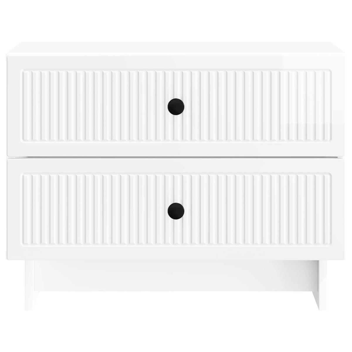 Natskab Hvid højglans 62 x 34,5 x 47,5 cm Konstrueret træ