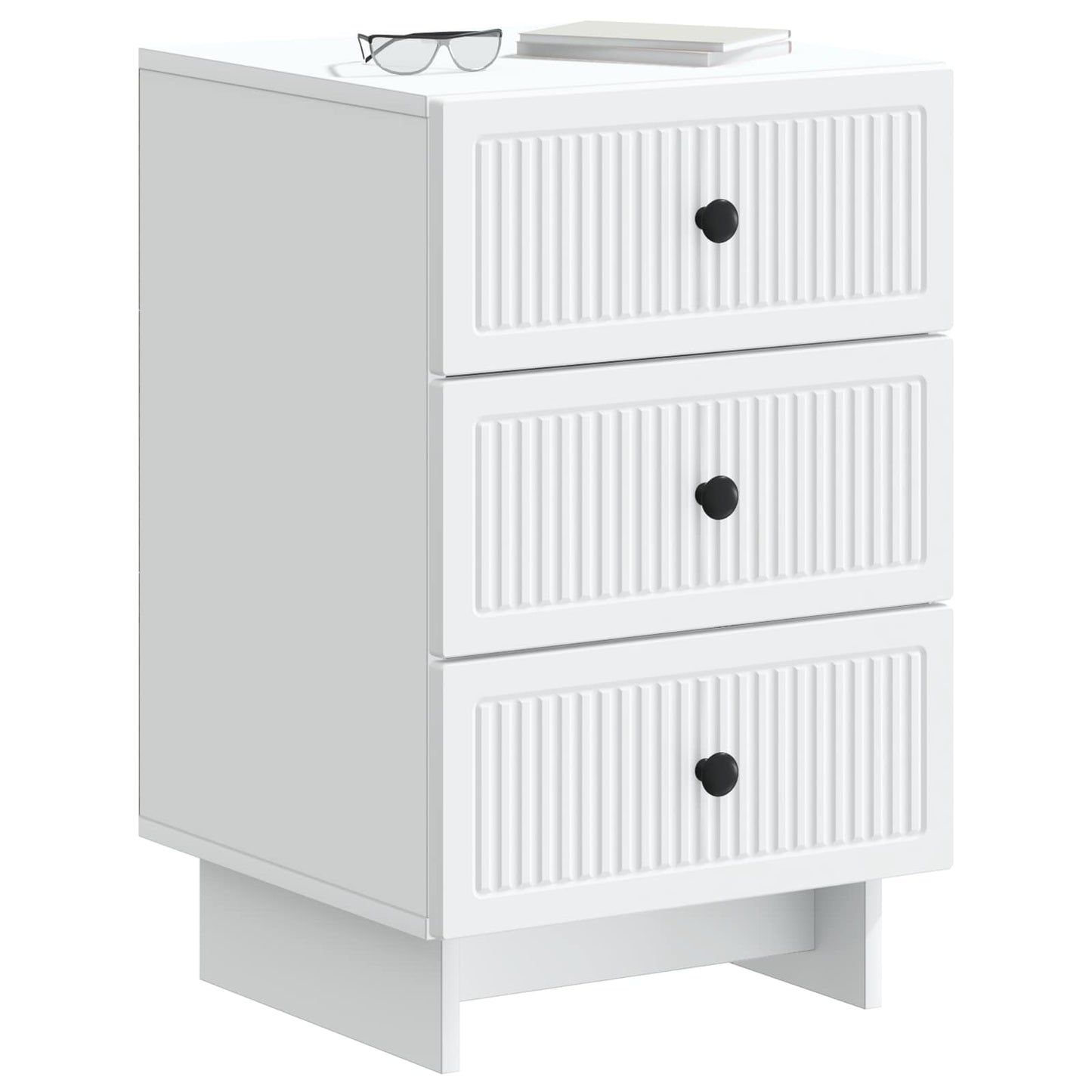 Natskab med skuffe Hvid 43 x 41 x 66,5 cm Konstrueret træ