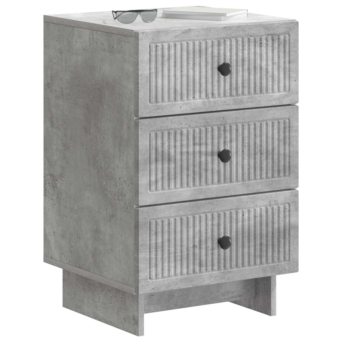 Natskab med skuffe Betongrå 43 x 41 x 66,5 cm Konstrueret træ
