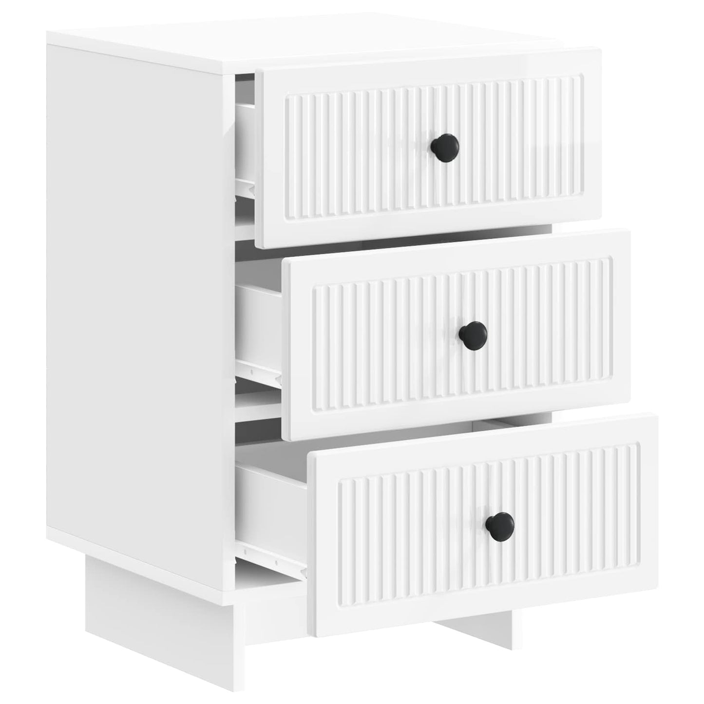 Natskab Hvid højglans 43 x 41 x 66,5 cm Konstrueret træ