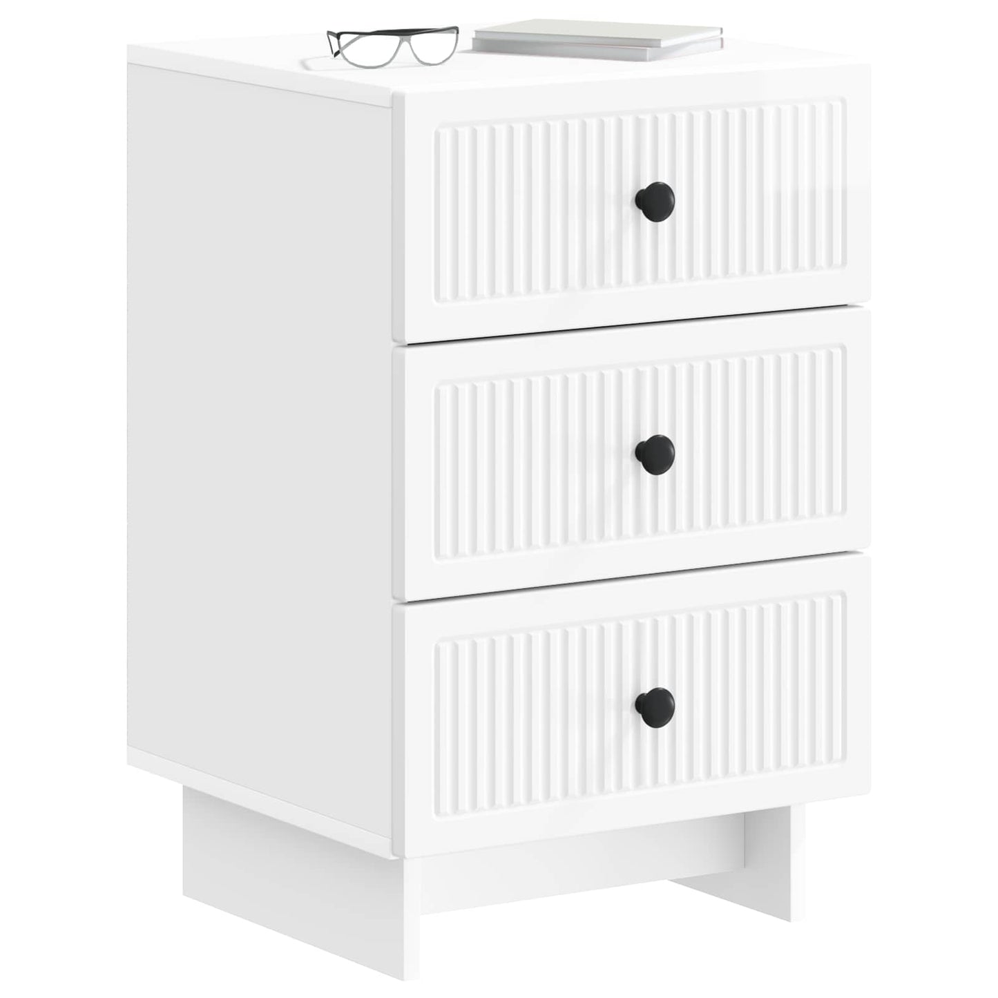 Natskab Hvid højglans 43 x 41 x 66,5 cm Konstrueret træ