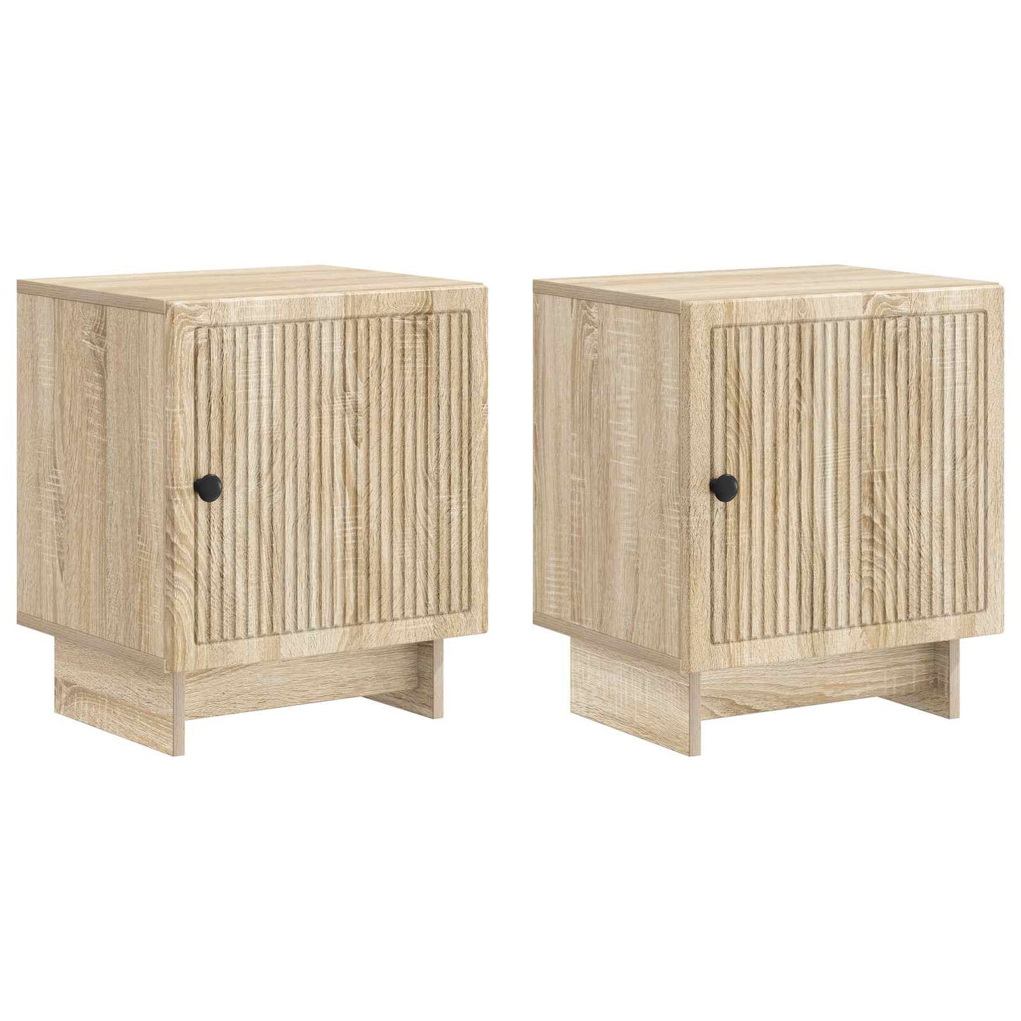 Natskab 2 stk. Sonoma-eg 43 x 34,5 x 50 cm Konstrueret træ