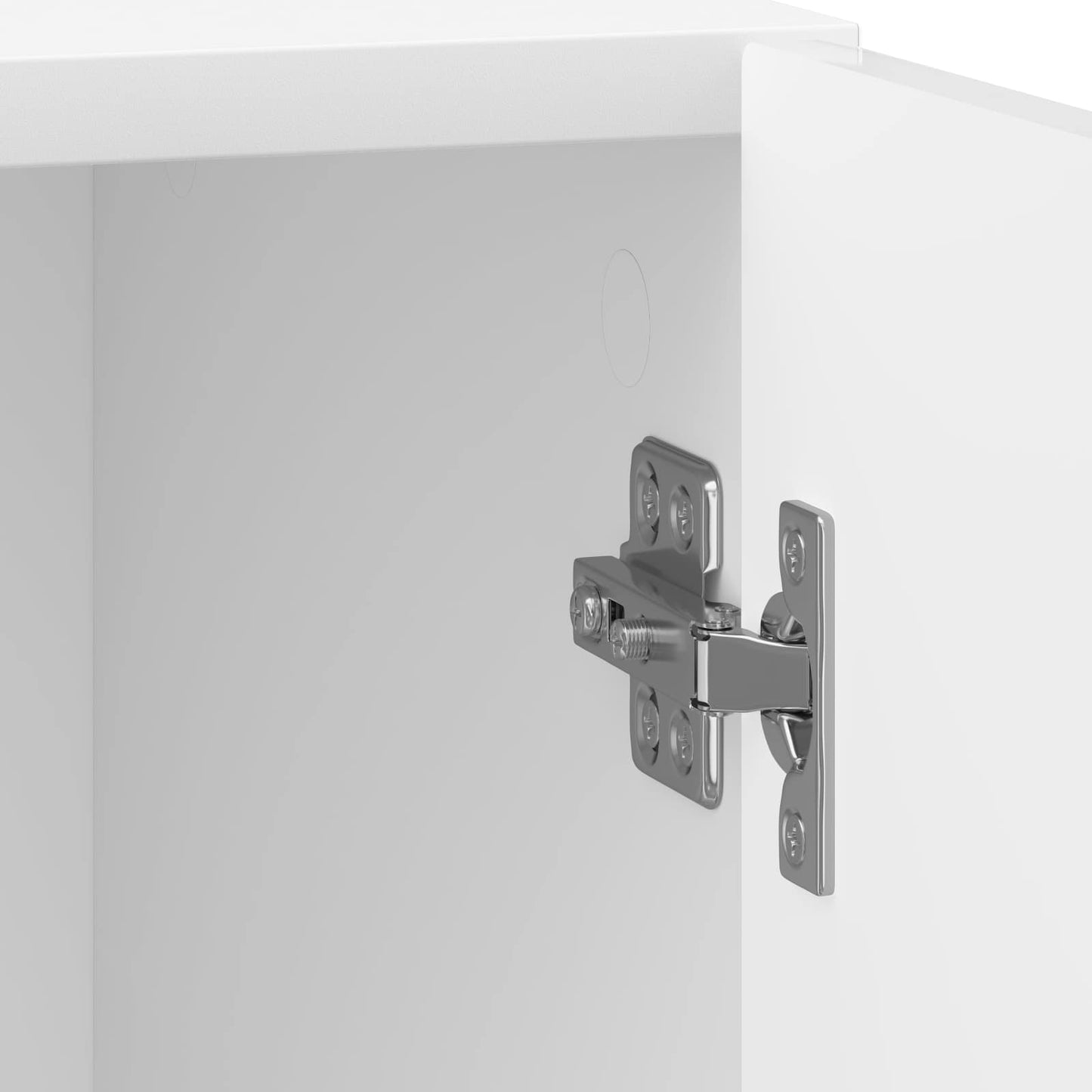 Natskab Hvid højglans 43 x 34,5 x 50 cm Konstrueret træ