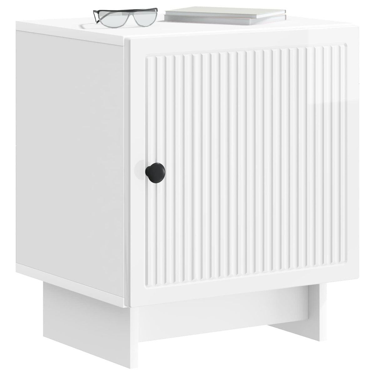 Natskab Hvid højglans 43 x 34,5 x 50 cm Konstrueret træ