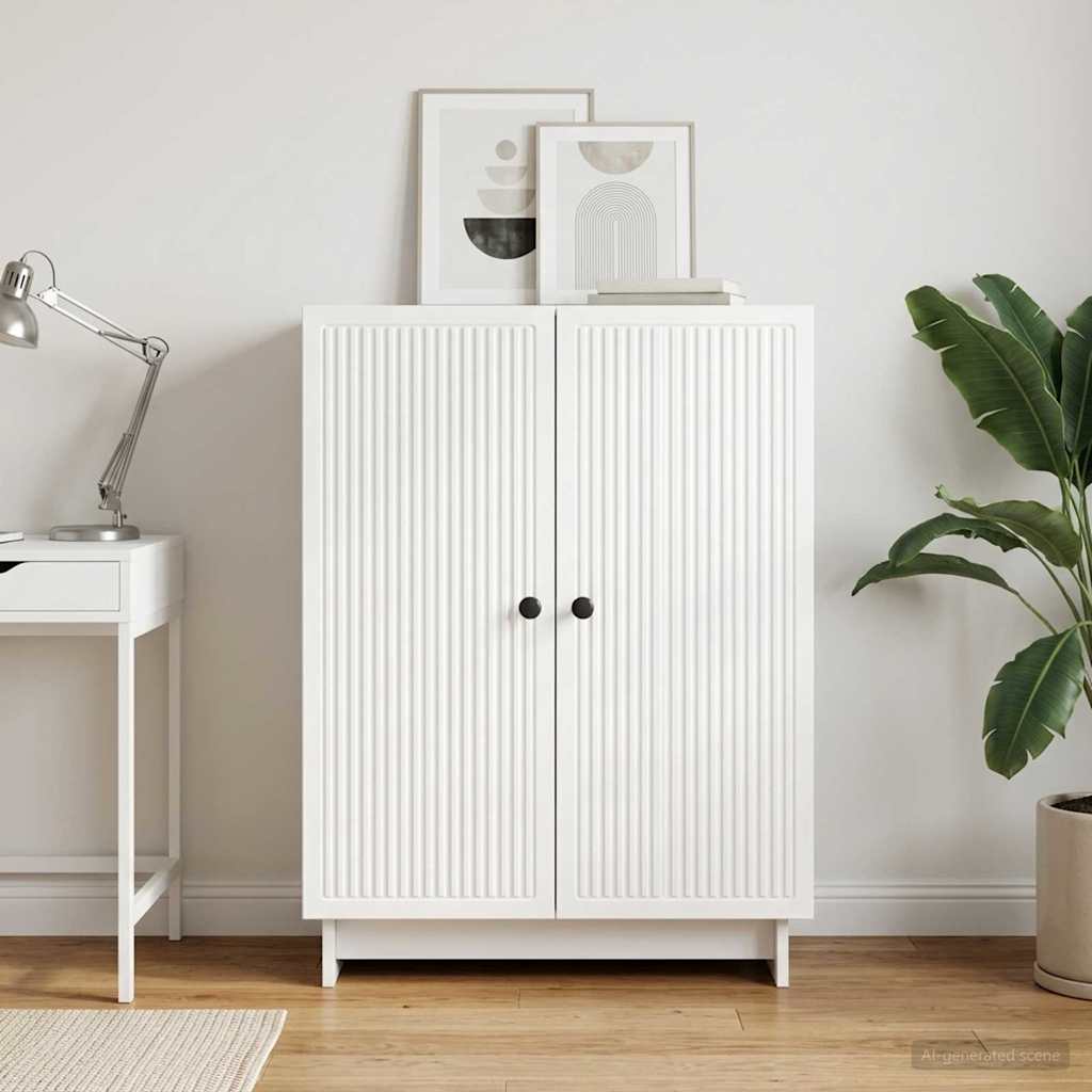 Sideboard Hvid 66 x 34,5 x 90 cm Konstrueret træ