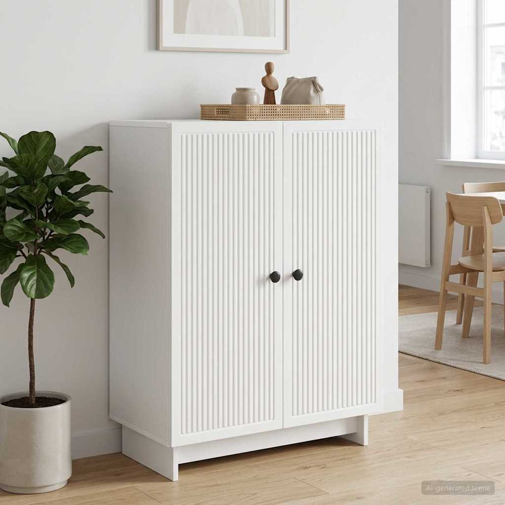 Sideboard Hvid 66 x 34,5 x 90 cm Konstrueret træ