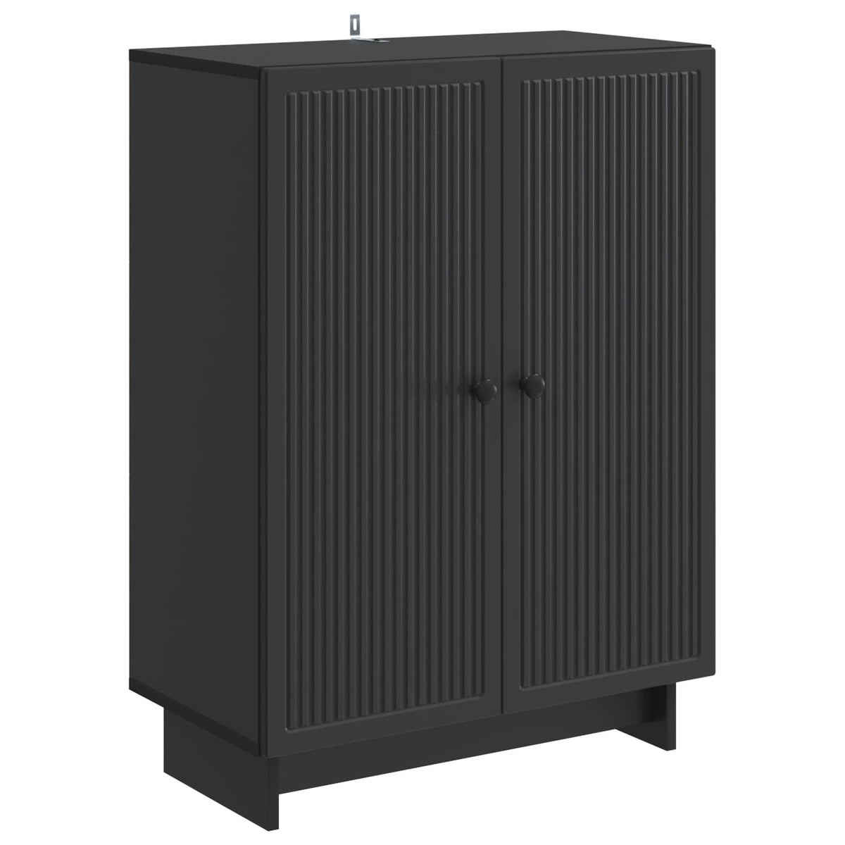Sideboard Sort 66 x 34,5 x 90 cm Konstrueret træ