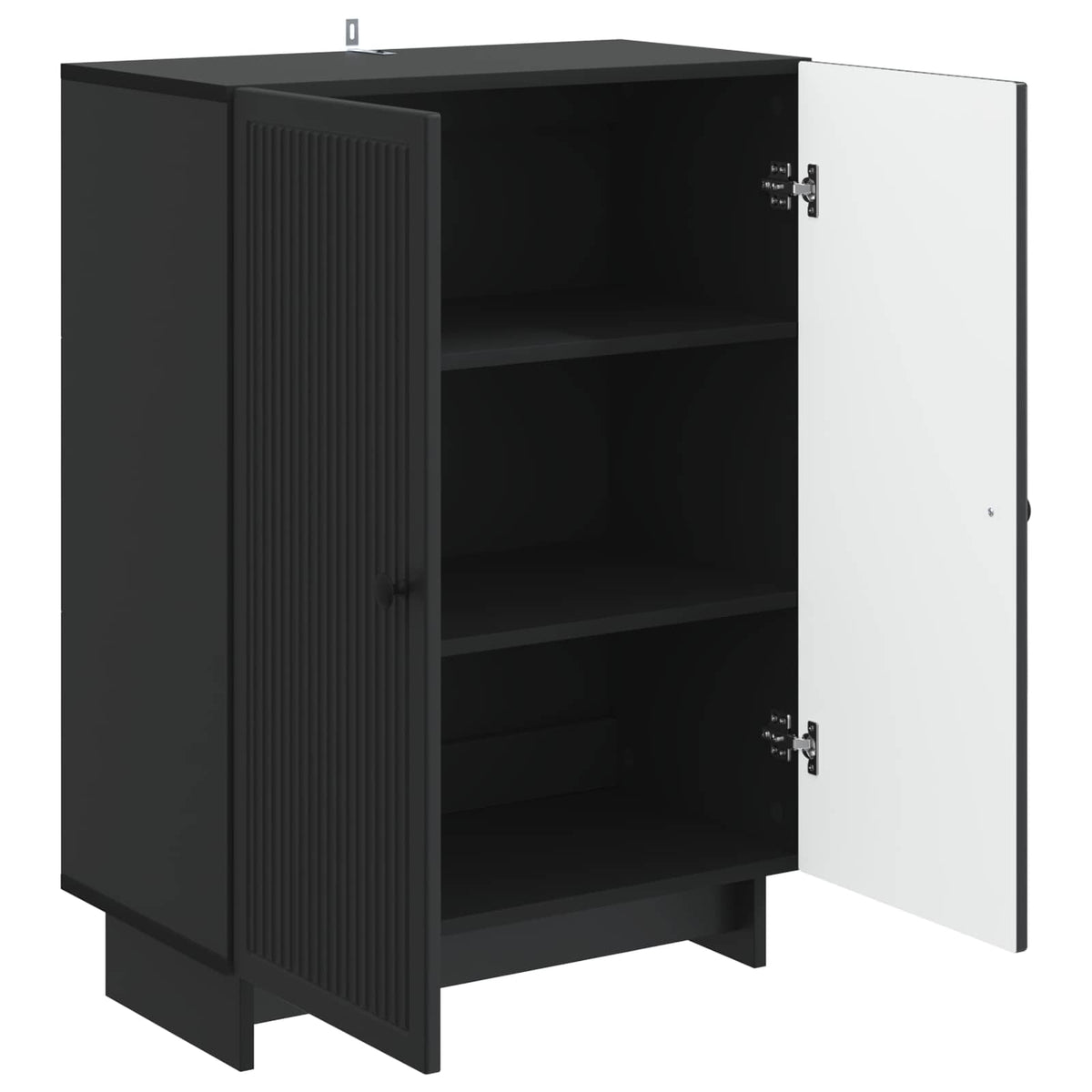 Sideboard Sort 66 x 34,5 x 90 cm Konstrueret træ