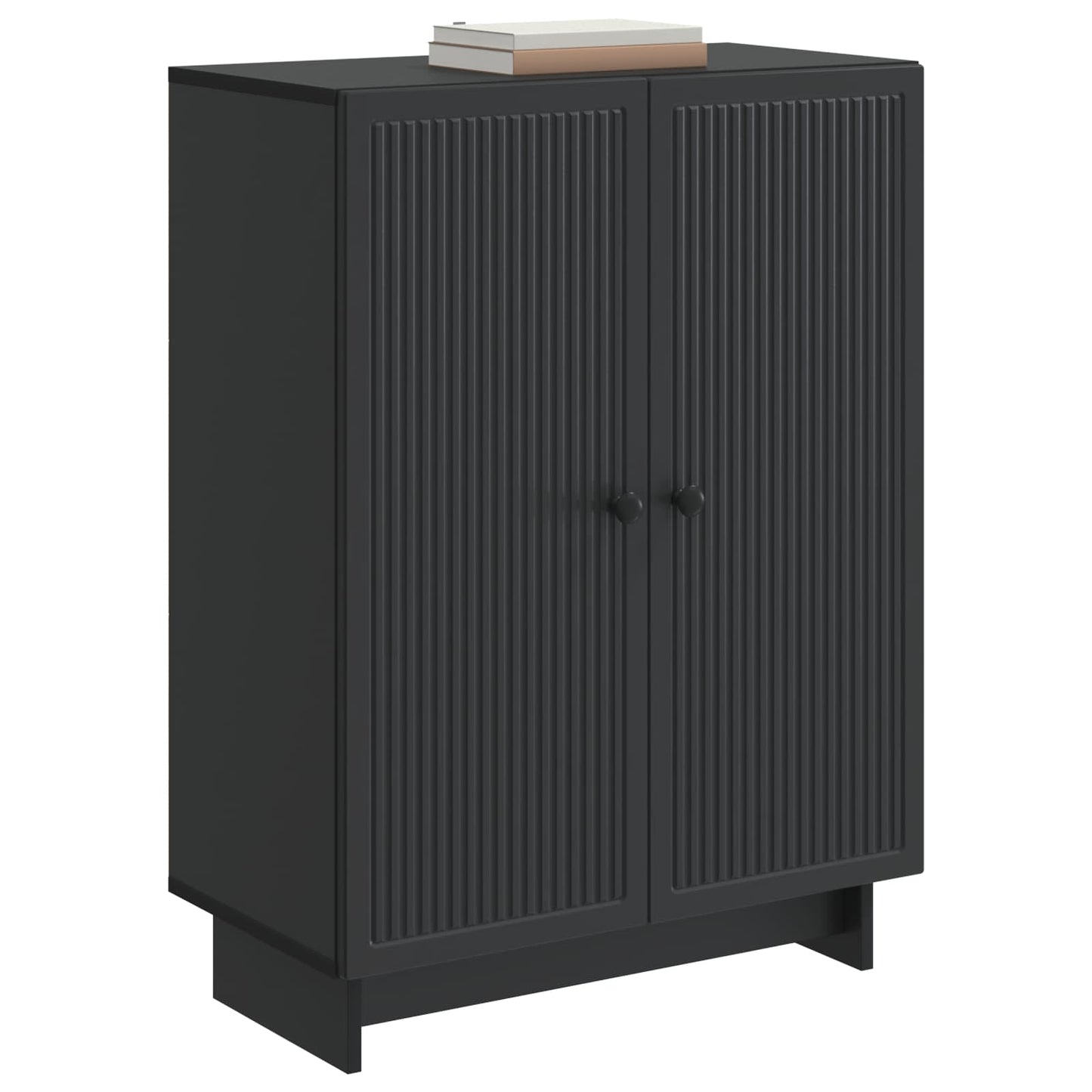 Sideboard Sort 66 x 34,5 x 90 cm Konstrueret træ