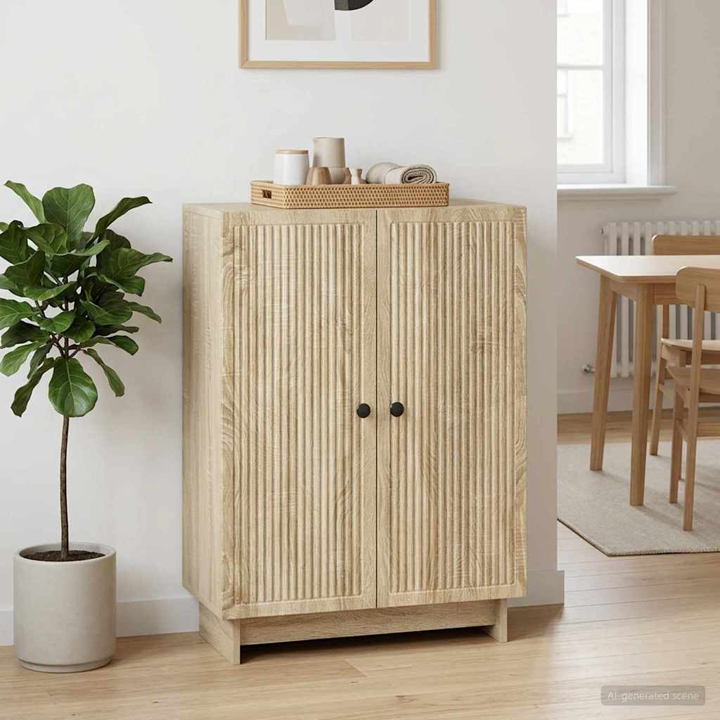 Sideboard Sonoma-eg 66 x 34,5 x 90 cm Konstrueret træ