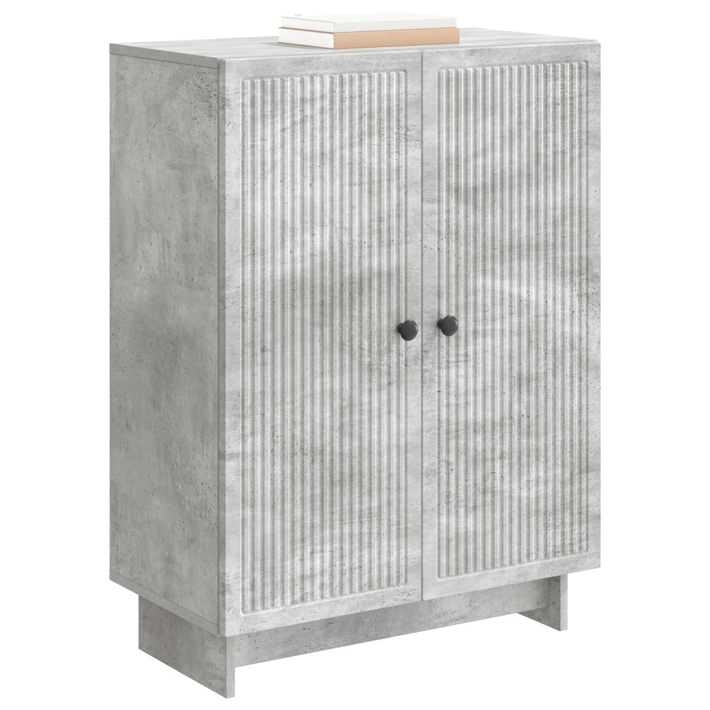Sideboard Betongrå 66 x 34,5 x 90 cm Konstrueret træ