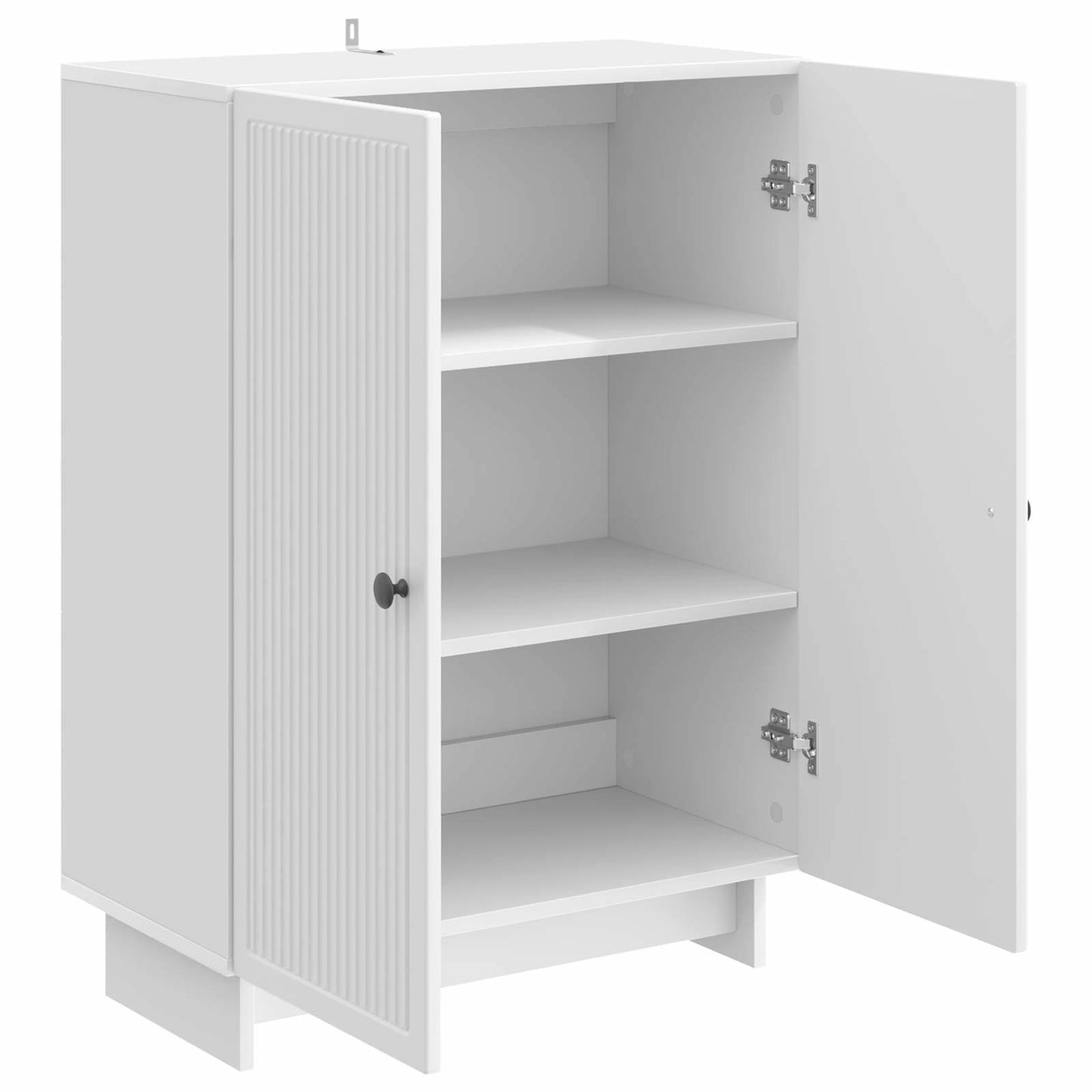 Sideboard Hvid højglans 66 x 34,5 x 90 cm Konstrueret træ