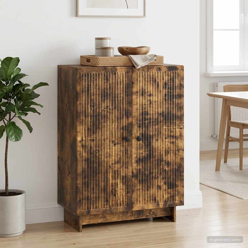 Sideboard Røget eg 66 x 34,5 x 90 cm Konstrueret træ