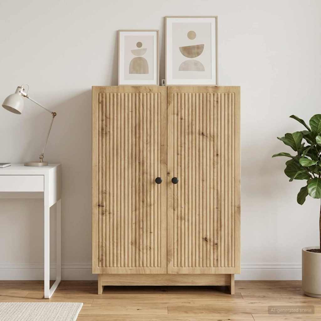 Sideboard Artisan-eg 66 x 34,5 x 90 cm Konstrueret træ