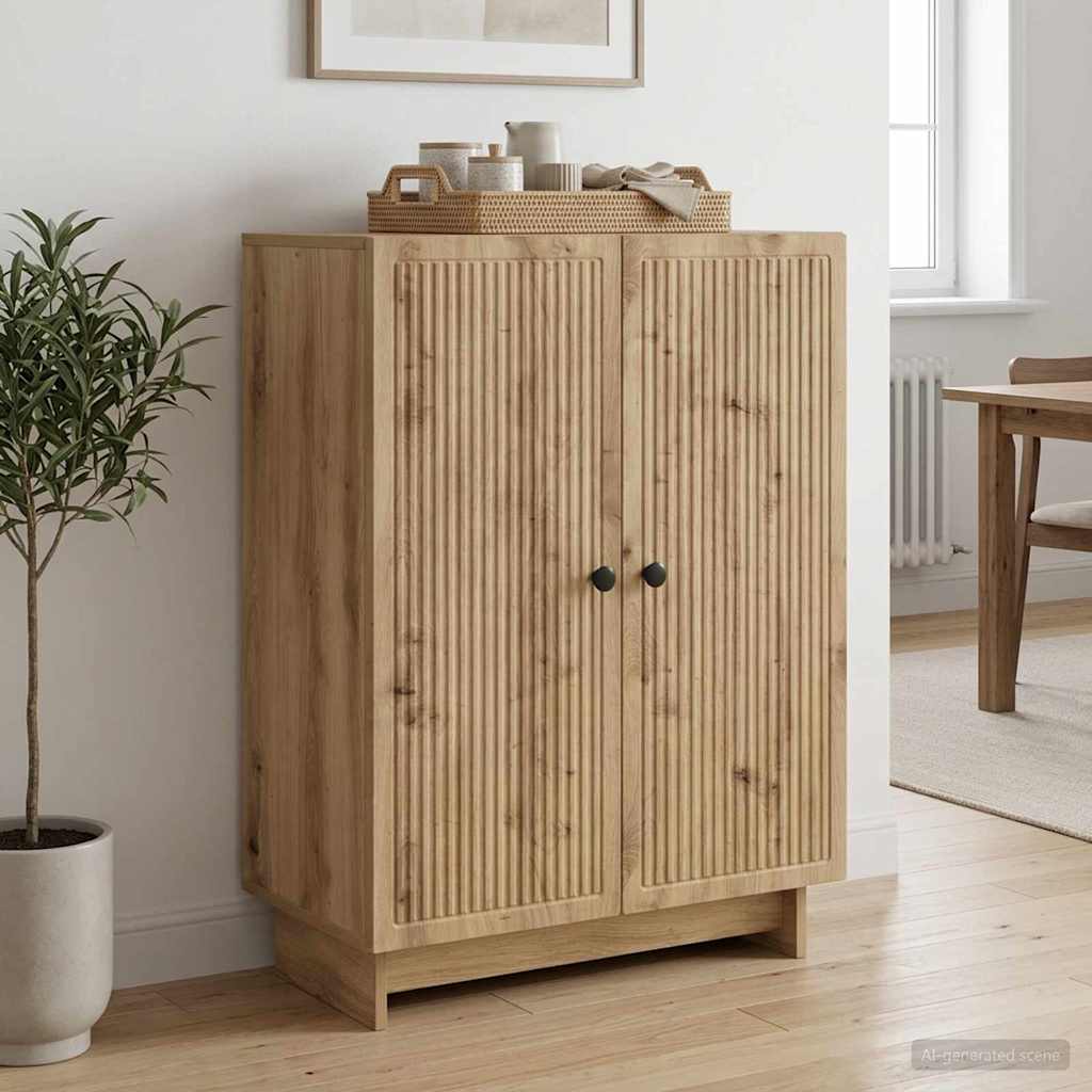 Sideboard Artisan-eg 66 x 34,5 x 90 cm Konstrueret træ