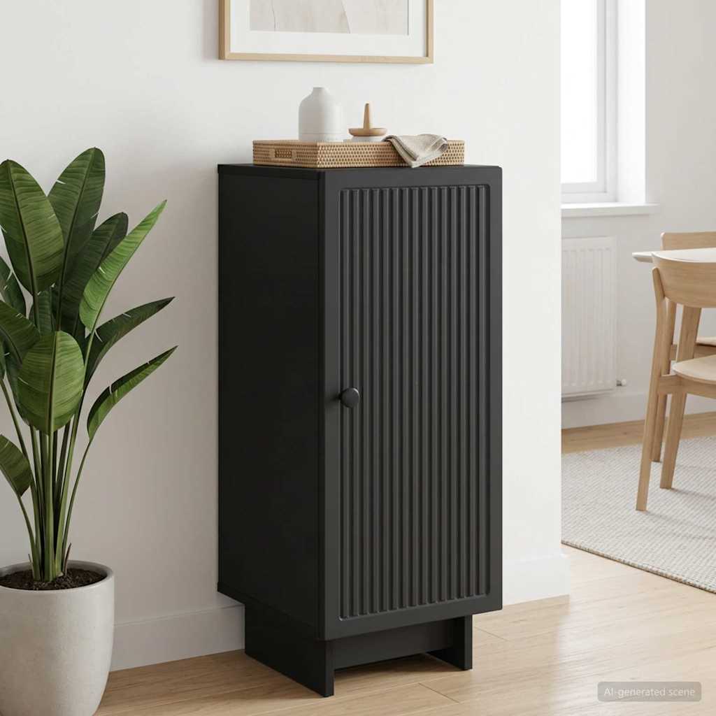 Sideboard Sort 33 x 34,5 x 90 cm Konstrueret træ