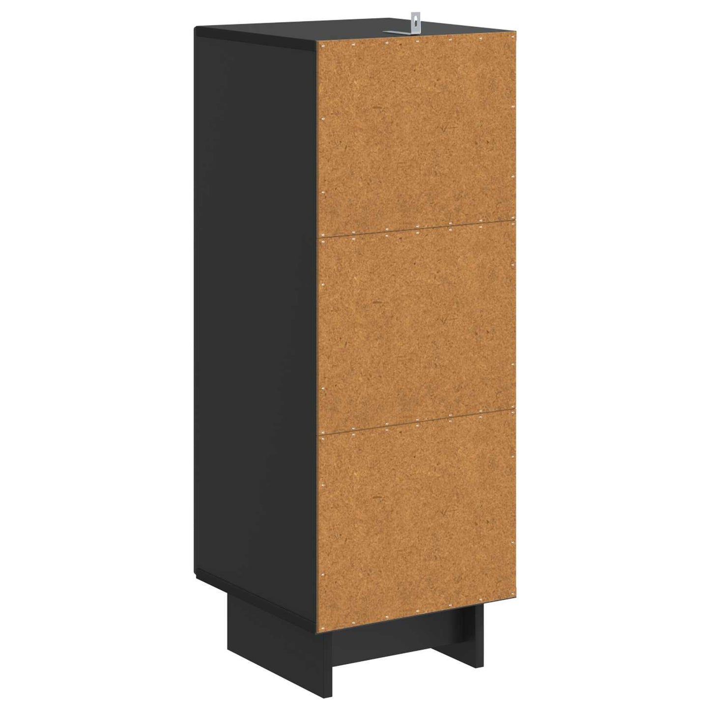 Sideboard Sort 33 x 34,5 x 90 cm Konstrueret træ