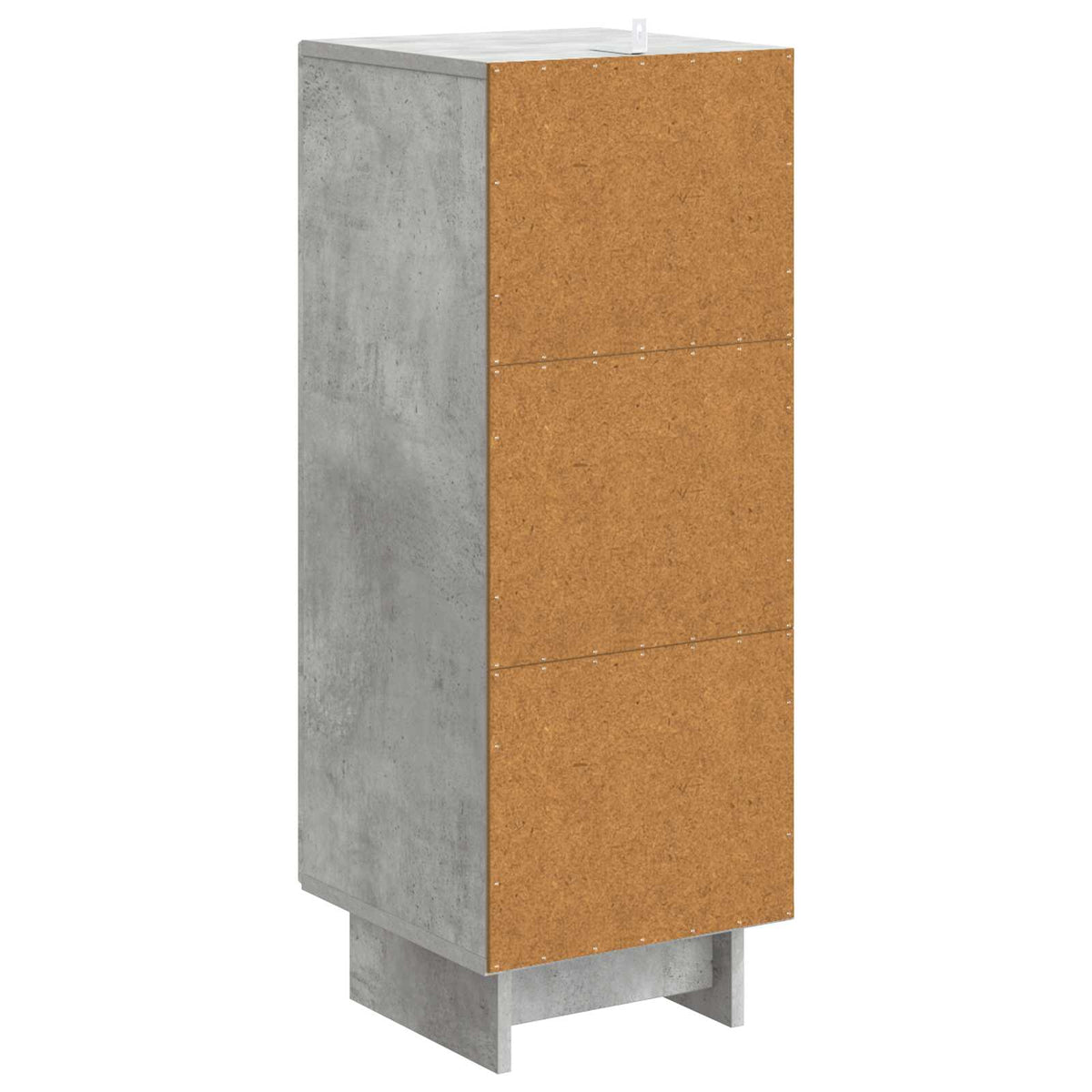 Sideboard Betongrå 33 x 34,5 x 90 cm Konstrueret træ