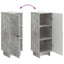Sideboard Betongrå 33 x 34,5 x 90 cm Konstrueret træ